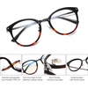 image:imageSOJOS Retro Round TR90 Blue Light Reading Glasses Womens Mens Readers Computer Glasses Eyewear Frame SJ9001C6 Blacktortoise Frame