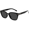 image:imageSOJOS Retro Rounded Square Polarized Sunglasses for Women MenTrendy Light Weight Frame UV400 Protected SJ2677Black