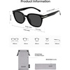 image:imageSOJOS Retro Rounded Square Polarized Sunglasses for Women MenTrendy Light Weight Frame UV400 Protected SJ2677Black