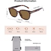 image:imageSOJOS Retro Rounded Square Polarized Sunglasses for Women MenTrendy Light Weight Frame UV400 Protected SJ2677Tortoise