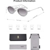 image:imageSOJOS Retro Skinny Oval Rhinestone Sunglasses for Women 90s Styles Bling Hippie Disco Trendy Sun Glasses Small Face SJ1205Grey