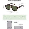image:imageSOJOS Retro Square Aviator Sunglasses for Women Men 80s 90s Vintage Trendy Polarized Aviators SJ2692Dark TortoiseGreen
