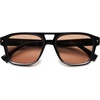 image:imageSOJOS Retro Square Polarized Aviator Sunglasses Womens Mens Trendy Aviators Shades SJ2604BlackLight Brown