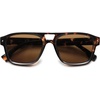 image:imageSOJOS Retro Square Polarized Aviator Sunglasses Womens Mens Trendy Aviators Shades SJ2604Brown TortoiseBrown