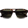 image:imageSOJOS Retro Square Polarized Aviator Sunglasses Womens Mens Trendy Aviators Shades SJ2604Brown TortoiseDark Green