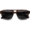 image:imageSOJOS Retro Square Polarized Aviator Sunglasses Womens Mens Trendy Aviators Shades SJ2604Dark TortoiseGrey