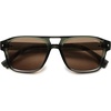 image:imageSOJOS Retro Square Polarized Aviator Sunglasses Womens Mens Trendy Aviators Shades SJ2604GreenBrown