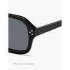 image:imageSOJOS Retro Square Polarized Sunglasses Women Men Classic Hexagonal Sun Glasses Acetate Rivets Shades CoconutBlackGrey