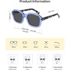image:imageSOJOS Retro Square Polarized Sunglasses Women Men Classic Hexagonal Sun Glasses Acetate Rivets Shades CoconutBlueGrey