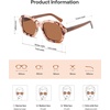 image:imageSOJOS Retro Square Polarized Sunglasses Women Men Classic Hexagonal Sun Glasses Acetate Rivets Shades CoconutBrown