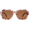 image:imageSOJOS Retro Square Polarized Sunglasses Women Men Classic Hexagonal Sun Glasses Acetate Rivets Shades CoconutBrown