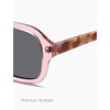 image:imageSOJOS Retro Square Polarized Sunglasses Women Men Classic Hexagonal Sun Glasses Acetate Rivets Shades CoconutPinkGrey