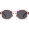 image:imageSOJOS Retro Square Polarized Sunglasses Women Men Classic Hexagonal Sun Glasses Acetate Rivets Shades CoconutPinkGrey