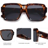 image:imageSOJOS Retro Square Polarized Sunglasses for Women Men Trendy Large Frame Sun Glasses Designer Inspired Shades SJ2320Multicolor