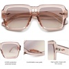 image:imageSOJOS Retro Square Polarized Sunglasses for Women Men Trendy Large Frame Sun Glasses Designer Inspired Shades SJ2320Pink