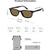 image:imageSOJOS Retro Square Polarized Sunglasses for Women Men Vintage UV Protection Womens Mens Sun Glasses SJ2631BlackRetro Brown