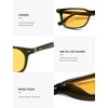 image:imageSOJOS Retro Square Polarized Sunglasses for Women Men Vintage UV Protection Womens Mens Sun Glasses SJ2631Olive GreenYellow