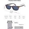 image:imageSOJOS Retro Square Polarized Sunglasses for Women Men Vintage UV Protection Womens Mens Sun Glasses SJ2631Reddishbrown TortoiseNavy Blue