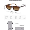image:imageSOJOS Retro Square Polarized Sunglasses for Women Men Vintage UV Protection Womens Mens Sun Glasses SJ2631TortoiseBrown Grading