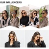 image:imageSOJOS Retro Square Polarized Sunglasses for Women Vintage Square Shades UV400 Large Metal Frame SJ1166BShiny Gold
