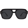 image:imageSOJOS Retro Thick Polarized Aviator Sunglasses for Women Men Large Trendy Bold Square Pilot Shades SJ2385BlackGrey