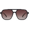 image:imageSOJOS Retro Trendy Aviator Polarized Sunglasses Men Women Vintage 70s Square Stylish Frame Sun Glasses SJ2283BlackDark Brown Grading