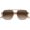 image:imageSOJOS Retro Trendy Aviator Polarized Sunglasses Men Women Vintage 70s Square Stylish Frame Sun Glasses SJ2283Milky BrownBrown Grading