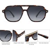 image:imageSOJOS Retro Trendy Aviator Polarized Sunglasses Men Women Vintage 70s Square Stylish Frame Sun Glasses SJ2283TortoiseGrey Grading