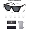 image:imageSOJOS Retro Trendy Cat Eye Polarized Sunglasses for Women Cute Stylish UV400 Sunnies SJ2199BlackBlack