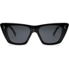 image:imageSOJOS Retro Trendy Cat Eye Polarized Sunglasses for Women Cute Stylish UV400 Sunnies SJ2199BlackBlack