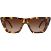 image:imageSOJOS Retro Trendy Cat Eye Polarized Sunglasses for Women Cute Stylish UV400 Sunnies SJ2199Brown TortoiseBrown