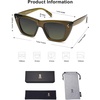 image:imageSOJOS Retro Trendy Cat Eye Polarized Sunglasses for Women Cute Stylish UV400 Sunnies SJ2199Dark Olive GreenGrey