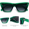 image:imageSOJOS Retro Trendy Cat Eye Polarized Sunglasses for Women Cute Stylish UV400 Sunnies SJ2199GreenGrey