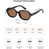 image:imageSOJOS Retro Trendy Oval Round Polarized Sunglasses Womens Mens 80s 90s Vintage Sunnies SJ2603BlackBrown