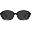 image:imageSOJOS Retro Trendy Oval Round Polarized Sunglasses Womens Mens 80s 90s Vintage Sunnies SJ2603BlackGrey