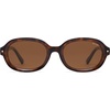 image:imageSOJOS Retro Trendy Oval Round Polarized Sunglasses Womens Mens 80s 90s Vintage Sunnies SJ2603Brown TortoiseBrown