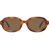 image:imageSOJOS Retro Trendy Oval Round Polarized Sunglasses Womens Mens 80s 90s Vintage Sunnies SJ2603Caramel TortoiseBrown