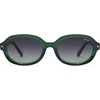 image:imageSOJOS Retro Trendy Oval Round Polarized Sunglasses Womens Mens 80s 90s Vintage Sunnies SJ2603GreenGrey