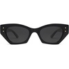 image:imageSOJOS Retro Trendy Polarized Sunglasses For Women Narrow Cat Eye Womens Shades SJ2346BlackGrey