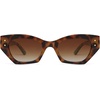 image:imageSOJOS Retro Trendy Polarized Sunglasses For Women Narrow Cat Eye Womens Shades SJ2346TortoiseBrow Grading