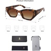 image:imageSOJOS Retro Trendy Polarized Sunglasses For Women Narrow Cat Eye Womens Shades SJ2346TortoiseBrow Grading