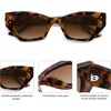 image:imageSOJOS Retro Trendy Polarized Sunglasses For Women Narrow Cat Eye Womens Shades SJ2346TortoiseBrow Grading