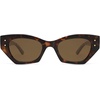 image:imageSOJOS Retro Trendy Polarized Sunglasses For Women Narrow Cat Eye Womens Shades SJ2346TortoiseCoffee