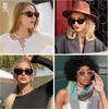 image:imageSOJOS Retro Trendy Polarized Sunglasses For Women Narrow Cat Eye Womens Shades SJ2346TortoiseGreen