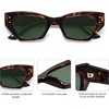 image:imageSOJOS Retro Trendy Polarized Sunglasses For Women Narrow Cat Eye Womens Shades SJ2346TortoiseGreen