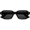 image:imageSOJOS Retro Trendy Polarized Sunglasses for Men Women Vintage Square Mens Shades SJ2397Black Frame Grey Lens