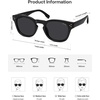image:imageSOJOS Retro Vintage Polarized Sunglasses Womens Mens 70s 80s Square Panto Style UV400 Shades SJ2662BlackGrey