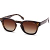 image:imageSOJOS Retro Vintage Polarized Sunglasses Womens Mens 70s 80s Square Panto Style UV400 Shades SJ2662Brown TortoiseGradient Brown