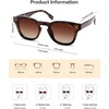 image:imageSOJOS Retro Vintage Polarized Sunglasses Womens Mens 70s 80s Square Panto Style UV400 Shades SJ2662Brown TortoiseGradient Brown