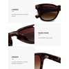 image:imageSOJOS Retro Vintage Polarized Sunglasses Womens Mens 70s 80s Square Panto Style UV400 Shades SJ2662Brown TortoiseGradient Brown